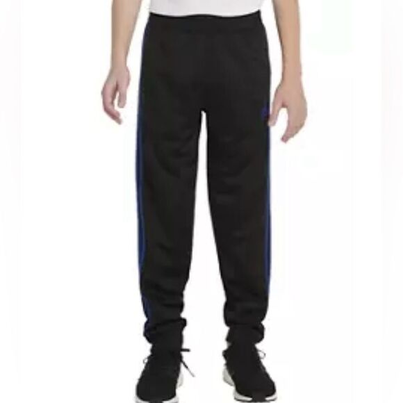 adidas Elastic Waistband Classic 3 Stripe Joggers Blue XL (18-20) NWT IN PKG - Picture 1 of 8